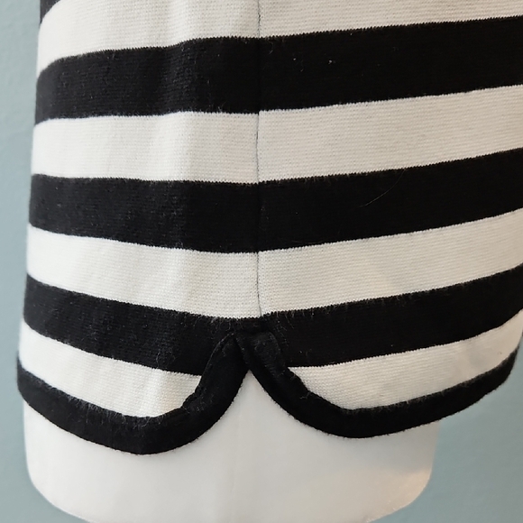 Talbots Black and White Striped Women's Sweater - Picture 3 of 5